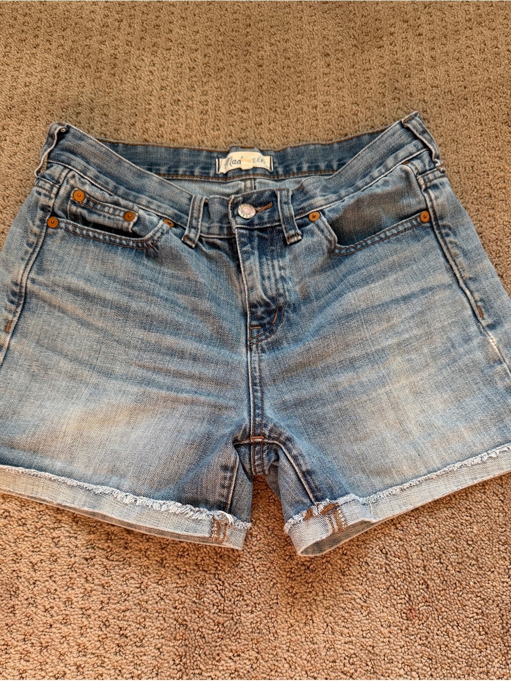 Madewell Light Blue Denim Cutoff Shorts Size 25